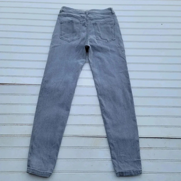 Forever 21 Gray Denim Stretch  Skinny Jeans Women’s  28x27 High-Rise Sz 28 - Picture 5 of 9